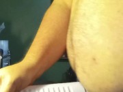 Chubby guy breeds fleshlight in front of you