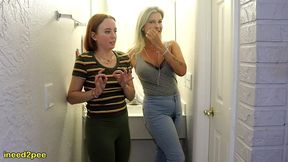 goddess brandon and lizzy lamb double pants pissing omorashi