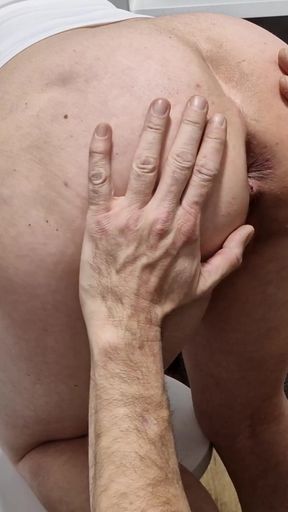 Slave licks my stinky asshole after I use toilet   Clip 1