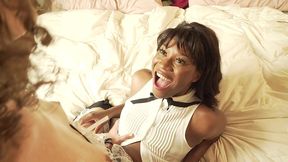 transbian maids too horny to work! deer noizes takes vanniall s bbc on the clock - lesbian t4t