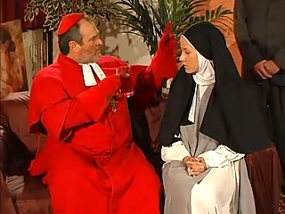 Wet snatch nun anal fucked by the priest