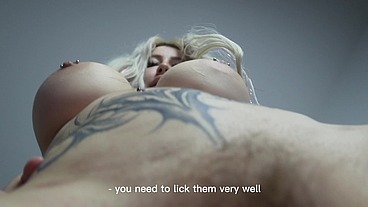 Blonde With Big Tits Fucks Your Face with Her Pussy and Ass, Face Sitting, Domination