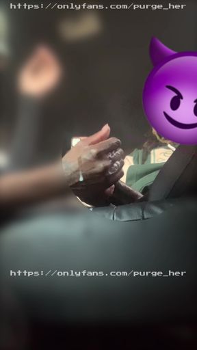 Cum in Her Throat in Front of Her House