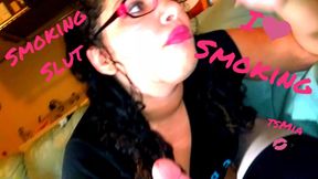 Smoking Blowjob - tsMia