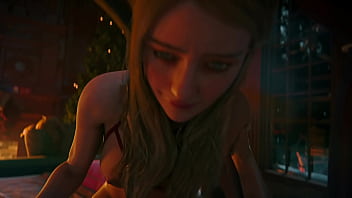 Busty anime girl gives 3D blowjob and squirt