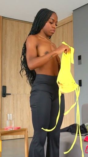 Hot hip hop dancer twerks on casting agent big cock to get the job   Clip 1