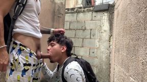 Little slut submissive to Latino boss