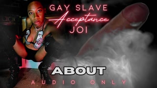 GAY SLAVE ACCEPTANCE JOI. Extended Preview Audio Only - eKRYSTALLINE - Ebony Femdom