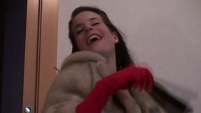 Slave Joschi has to clean goddess Gloria&rsquo;s shoes