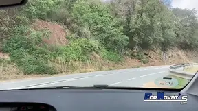 Colombian hottie gives a real public car pound to Victor Bloom