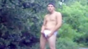 Caught masturbating by security officer