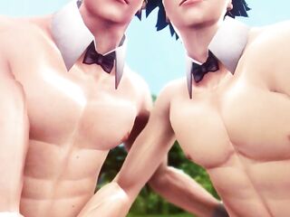 Hero's Egg Hunt - Ida x Midoriya x Bakugo - My Hero Academia 3D Animation Parody