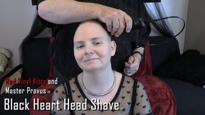 Black Heart Head Shave 4K