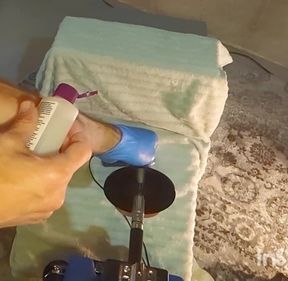 Skimpy lingerie FAT dildo