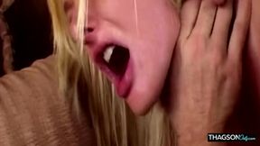 Blonde MILF's Rosebud Prolapse Dripping After Intense Anal