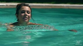 Tanned athletic guy Matt Denae fucks beautiful and juicy girlfriend