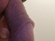 Quick piss from small penis