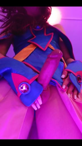 Dark Magician Girl shows off her big dick