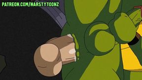 Gangbanged Mutant Ninja Turtle raw gay hentai cartoon ruin