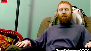 Mature Beard Drains Amateur Redhead Pussy in Hardcore Threesome