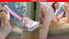 Lytta Queen - Backstage Real life foot massage and foot worship EP 3 - Behind the scenes foot slave foot massage - FOOT WORSHIP - TOE SUCK - FOOT MASSAGE - FOOT SLAVE - SOLES - FOOT FETISH - SWEATY FEET - SMELLY FEET - IGNORE - (720p)