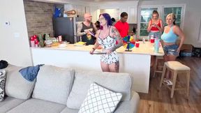 Food and Pussy Eating. a Hot Wife Live Cooking Show Replay
