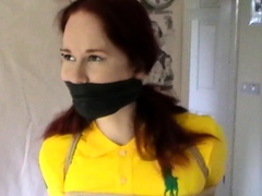 Equestrian bound gagged and vibed