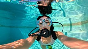 Aquaphilias- Kiara Star- Her first SCUBA Lesson