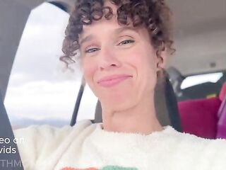 Stepmom's Backseat Butt Call Stepson Shifts Her Gears & Fogs Up the Family Whip