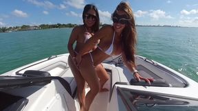 2 Horny Tight Body Hotties Tease the Boat Captain