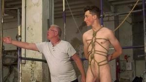Boynapped.com: Shaved Sebastian Kane & Johnny Polak roped porn