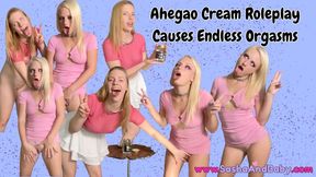 Ahegao Cream Roleplay Causes Endless Orgasms with No Panties