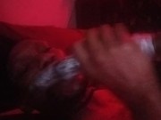 Me and my fuck machine preparing this hungry throat for daddy's dick