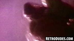Retro hottie Michel Zen experiences a steamy cock sucking session