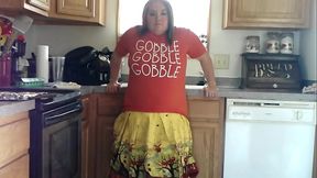 Sexy BBW Thanksgiving Step-Mom Bakes Cookies