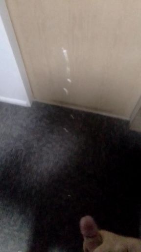 Quick huge cumshot before work!
