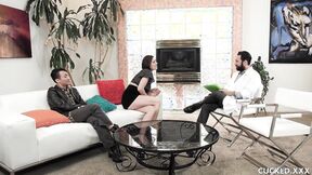 STEPMOM Sovereign Syre cuckolds her man & takes a pounding