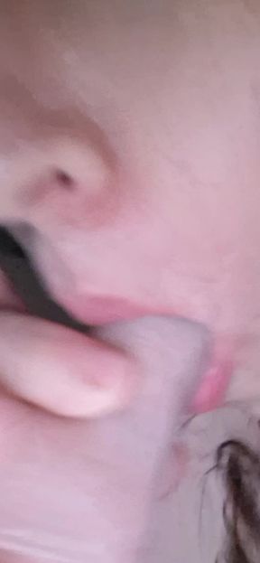 Realistic cock, sensual doll mouth and a hungry fat woman