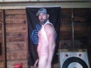 Daddy flexes and shows off