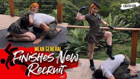 Mel Fire tests her new recruit Hex in intense wrestling training (720 ENG) Mixed Wrestling - Army - Military - HeadScissor - Scissorhold - Facesitting