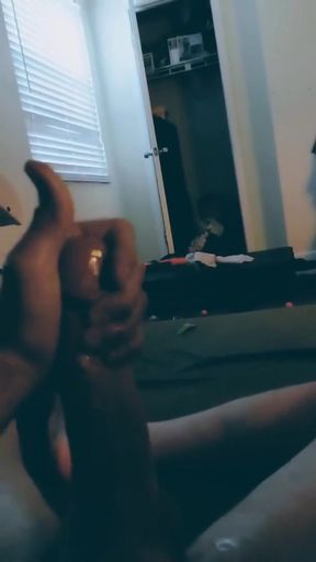 Jacking off my big cock