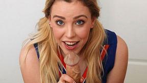 ”Cheerleader Milks His Shaft”