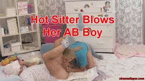 Hot Sitter Blows Her AB Boy