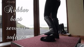 Rubber Boot Servant Suffers
