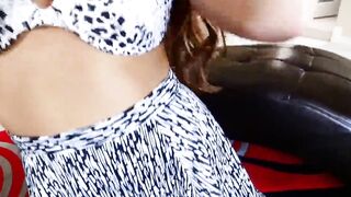 August Ames's Big Natural Boobs Finger Banged - POV Style