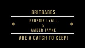 BritBabes Georgie Lyall & Amber Jayne Are a Catch to Keep!