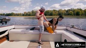 HETEROFLEXIBLE Hairy Hunk Marcus McNeil Buttfucks Buddy Angel Elias During Boat Sex Afternoon
