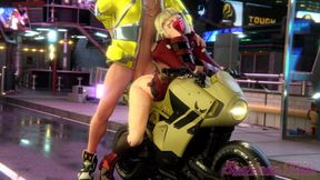 David Fucking Bored Brat Kiwi on His Bike - Cyberpunk Edgerunners