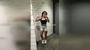18 Year Old TikTok Girl Accidentally Squirts during Massage Gun Live Stream