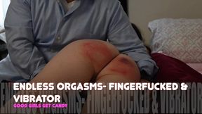 Both holes finger fucked and Vibed to Endless Orgasms - HD mobile file